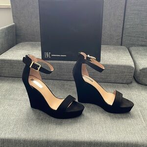 INC Faux Suede Wedges. Never Worn SZ 9.5